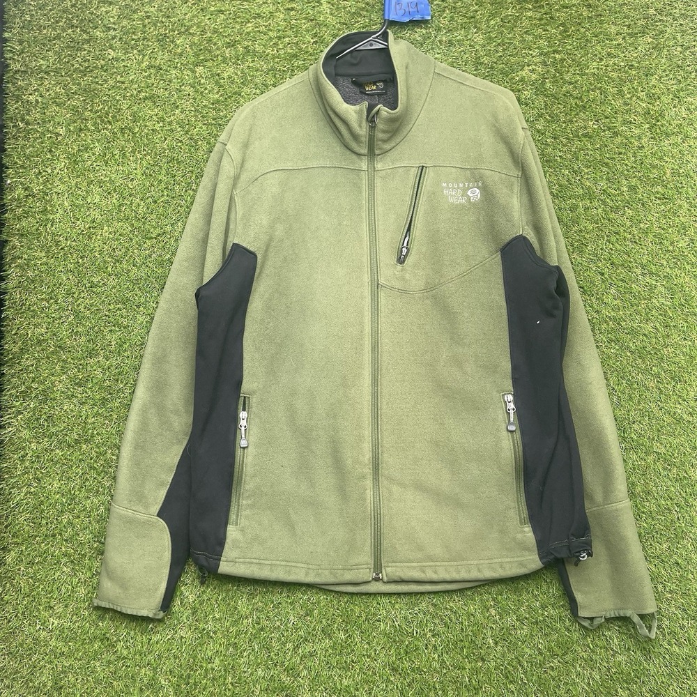 Mountain Hard Wear Jacket Mens Extra Large XL Green Full Zip Outdoor Hiking